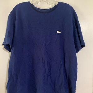 Men’s Lacoste short sleeve shirt. Navy XXL